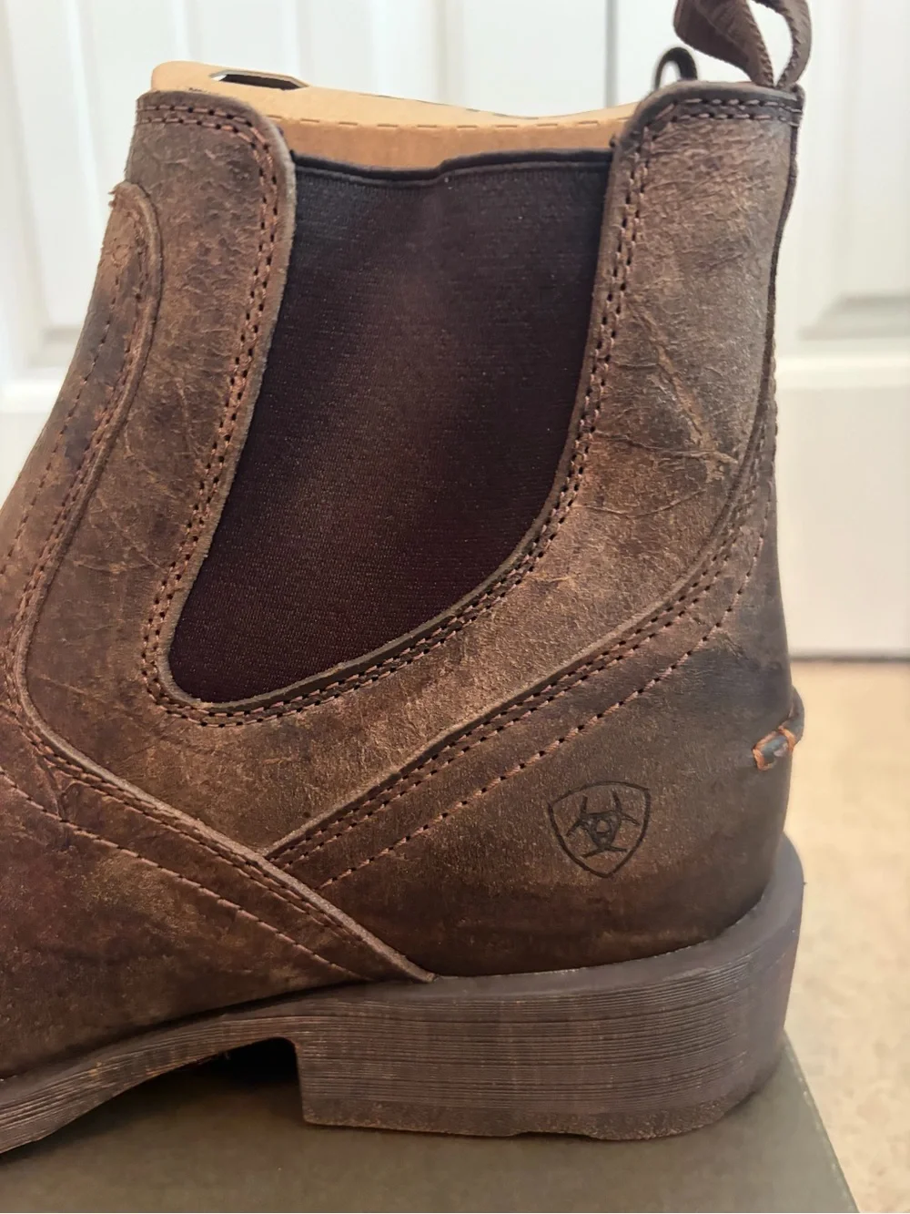 Ariat Midtown Rambler NIB Boots Men's Size 12 D Stone Brown Square Toe 10031635